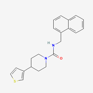 N-(naphthalen-1-ylmethyl)-4-(thiophen-3-yl)piperidine-1-carboxamide