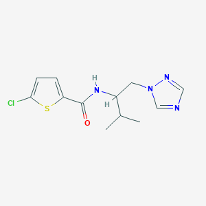 5-chloro-N-(3-methyl-1-(1H-1,2,4-triazol-1-yl)butan-2-yl)thiophene-2-carboxamide