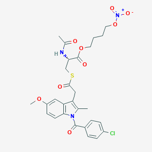 molecular formula C28H30ClN3O9S B024379 NO-Indomethacin CAS No. 301838-28-8