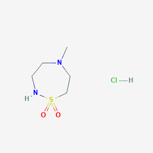 B2437932 5-Methyl-1,2,5-thiadiazepane 1,1-dioxide;hydrochloride CAS No. 2243509-15-9