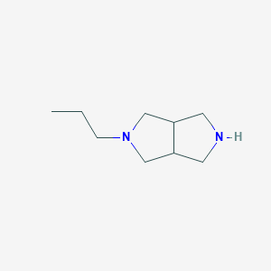molecular formula C9H20Cl2N2 B2437950 2-Propyl-octahydro-pyrrolo[3,4-c]pyrrole CAS No. 954241-17-9