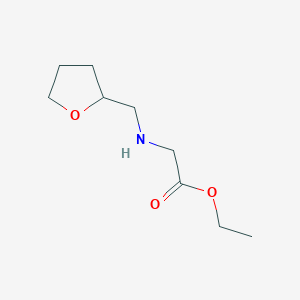 molecular formula C9H17NO3 B2437970 Ethyl 2-[(oxolan-2-ylmethyl)amino]acetate CAS No. 41681-92-9