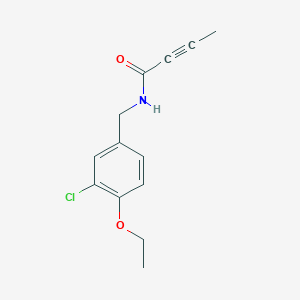 molecular formula C13H14ClNO2 B2438016 N-[(3-chloro-4-ethoxyphenyl)methyl]but-2-ynamide CAS No. 2094377-79-2