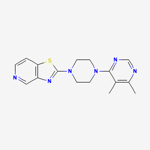 2-[4-(5,6-Dimethylpyrimidin-4-yl)piperazin-1-yl]-[1,3]thiazolo[4,5-c]pyridine