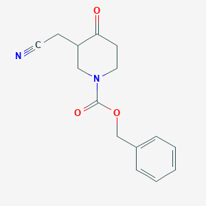 Benzyl 3-(cyanomethyl)-4-oxopiperidine-1-carboxylate