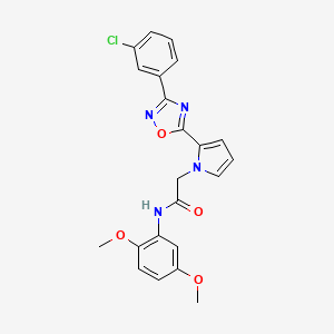 2-{2-[3-(3-chlorophenyl)-1,2,4-oxadiazol-5-yl]-1H-pyrrol-1-yl}-N-(2,5-dimethoxyphenyl)acetamide