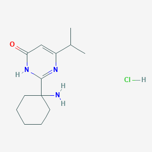 2-(1-Aminocyclohexyl)-6-(propan-2-yl)-3,4-dihydropyrimidin-4-one hydrochloride