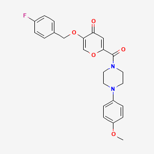 5-((4-fluorobenzyl)oxy)-2-(4-(4-methoxyphenyl)piperazine-1-carbonyl)-4H-pyran-4-one