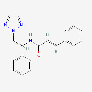 N-(1-phenyl-2-(2H-1,2,3-triazol-2-yl)ethyl)cinnamamide