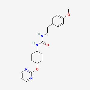1-(4-Methoxyphenethyl)-3-((1r,4r)-4-(pyrimidin-2-yloxy)cyclohexyl)urea