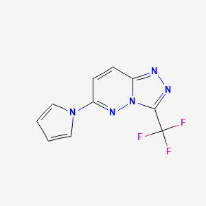 6-(1H-pyrrol-1-yl)-3-(trifluoromethyl)[1,2,4]triazolo[4,3-b]pyridazine