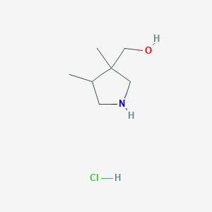 (3,4-Dimethylpyrrolidin-3-yl)methanol hydrochloride