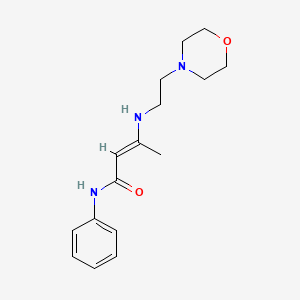 3-((2-Morpholin-4-ylethyl)amino)-N-phenylbut-2-enamide