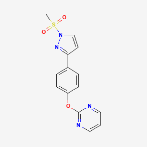 2-{4-[1-(methylsulfonyl)-1H-pyrazol-3-yl]phenoxy}pyrimidine
