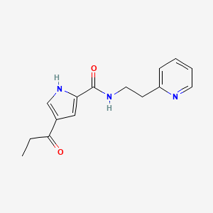 4-propionyl-N-[2-(2-pyridinyl)ethyl]-1H-pyrrole-2-carboxamide