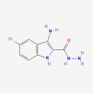 B2438296 3-amino-5-bromo-1H-indole-2-carbohydrazide CAS No. 843619-80-7