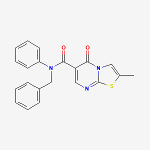 N-benzyl-2-methyl-5-oxo-N-phenyl-5H-thiazolo[3,2-a]pyrimidine-6-carboxamide