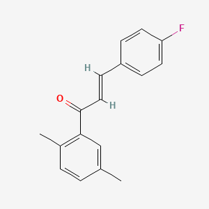 (E)-1-(2,5-dimethylphenyl)-3-(4-fluorophenyl)prop-2-en-1-one