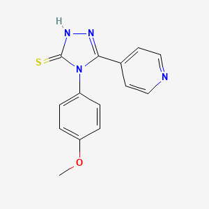 4-(4-methoxyphenyl)-5-pyridin-4-yl-4H-1,2,4-triazole-3-thiol