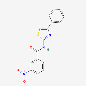 3-nitro-N-(4-phenyl-1,3-thiazol-2-yl)benzamide