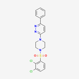 3-(4-((2,3-Dichlorophenyl)sulfonyl)piperazin-1-yl)-6-phenylpyridazine