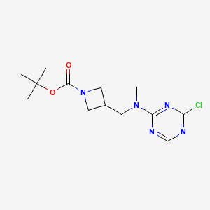 Tert-butyl 3-[[(4-chloro-1,3,5-triazin-2-yl)-methylamino]methyl]azetidine-1-carboxylate