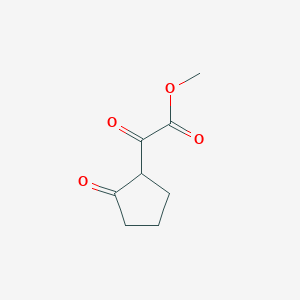 molecular formula C8H10O4 B2438376 Methyl 2-oxo-2-(2-oxocyclopentyl)acetate CAS No. 63053-54-3