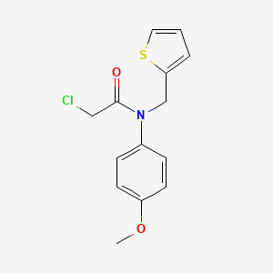 B2438462 2-chloro-N-(4-methoxyphenyl)-N-(thiophen-2-ylmethyl)acetamide CAS No. 851398-30-6