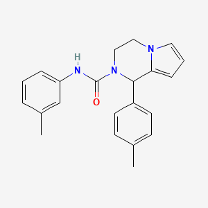 molecular formula C22H23N3O B2438477 N-(3-methylphenyl)-1-(4-methylphenyl)-1H,2H,3H,4H-pyrrolo[1,2-a]pyrazine-2-carboxamide CAS No. 900002-97-3