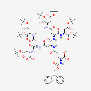 molecular formula C80H118N8O27 B2438556 Fmoc-Glu(AspG3)-OH CAS No. 1858229-70-5