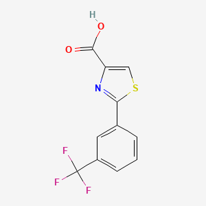 molecular formula C11H6F3NO2S B2438572 2-[3-(trifluoromethyl)phenyl]-1,3-thiazole-4-carboxylic Acid CAS No. 115311-32-5