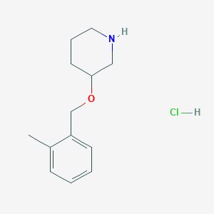 B2438583 3-((2-Methylbenzyl)oxy)piperidine hydrochloride CAS No. 1289388-20-0