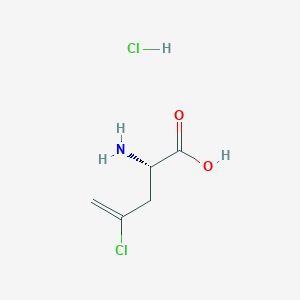 molecular formula C5H9Cl2NO2 B2438604 (2S)-2-Amino-4-chloropent-4-enoic acid hydrochloride CAS No. 2059914-75-7