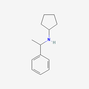 molecular formula C13H19N B2438644 Cyclopentyl-(1-phenyl-ethyl)-amine 