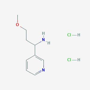 3-Methoxy-1-(pyridin-3-yl)propan-1-amine dihydrochloride
