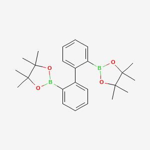 molecular formula C24H32B2O4 B2438851 2,2'-Bis(4,4,5,5-tetramethyl-1,3,2-dioxaborolan-2-yl)-1,1'-biphenyl CAS No. 398128-09-1
