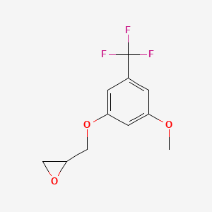 2-[[3-Methoxy-5-(trifluoromethyl)phenoxy]methyl]oxirane