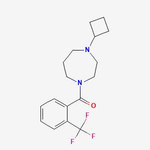 (4-Cyclobutyl-1,4-diazepan-1-yl)(2-(trifluoromethyl)phenyl)methanone