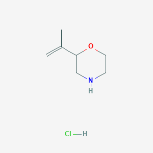 molecular formula C7H14ClNO B2438856 2-Prop-1-en-2-ylmorpholine;hydrochloride CAS No. 2418645-35-7