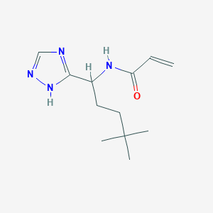 N-[4,4-Dimethyl-1-(1H-1,2,4-triazol-5-yl)pentyl]prop-2-enamide