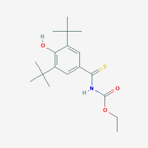 Ethyl N-(3,5-di-tert-butyl-4-hydroxybenzenecarbothioyl)carbamate