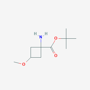 molecular formula C10H19NO3 B2438878 Tert-butyl 1-amino-3-methoxycyclobutane-1-carboxylate CAS No. 2248174-74-3
