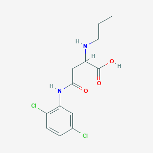 4-(2,5-Dichloroanilino)-4-oxo-2-(propylamino)butanoic acid