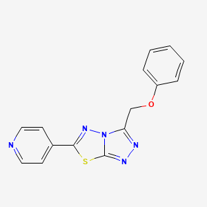 3-(Phenoxymethyl)-6-(pyridin-4-yl)-[1,2,4]triazolo[3,4-b][1,3,4]thiadiazole
