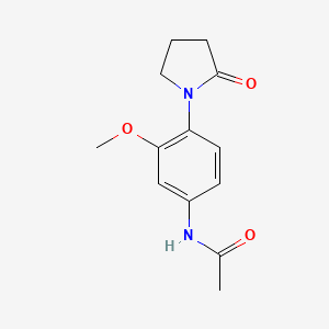 molecular formula C13H16N2O3 B2438892 N-[3-methoxy-4-(2-oxopyrrolidin-1-yl)phenyl]acetamide CAS No. 941889-48-1