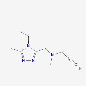 molecular formula C11H18N4 B2438904 methyl[(5-methyl-4-propyl-4H-1,2,4-triazol-3-yl)methyl](prop-2-yn-1-yl)amine CAS No. 1808391-58-3