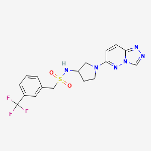 N-(1-{[1,2,4]triazolo[4,3-b]pyridazin-6-yl}pyrrolidin-3-yl)-1-[3-(trifluoromethyl)phenyl]methanesulfonamide