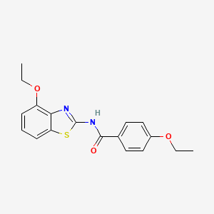 4-ethoxy-N-(4-ethoxy-1,3-benzothiazol-2-yl)benzamide