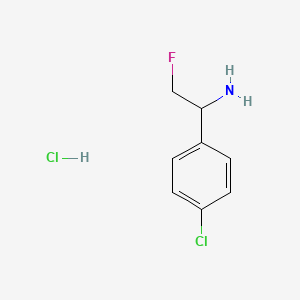 1-(4-Chlorophenyl)-2-fluoroethan-1-amine hydrochloride