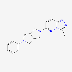 3-Methyl-6-(2-phenyl-1,3,3a,4,6,6a-hexahydropyrrolo[3,4-c]pyrrol-5-yl)-[1,2,4]triazolo[4,3-b]pyridazine
